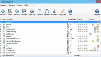Z-DBackup screenshot