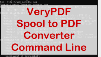 VeryUtils Spool to PDF Converter Command Line screenshot