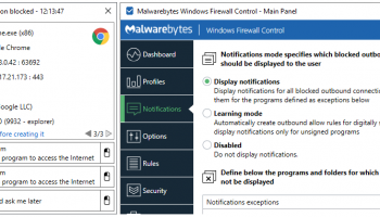 Windows Firewall Control screenshot