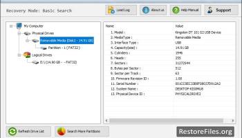 USB Drive Files Restore screenshot