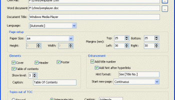 Softany CHM to DOC Converter screenshot