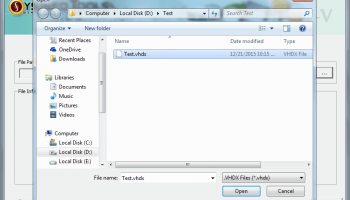 Sysinfo VHDX Recovery Software screenshot