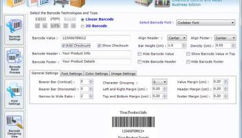 Retail Business Barcode Generator screenshot