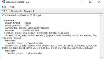 VideoInfo Express screenshot