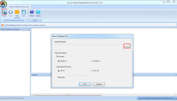 SQL Database Repair Tool screenshot