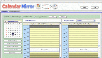 CalendarMirror for Outlook screenshot