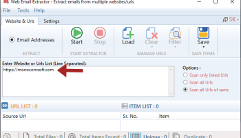 Advanced Web Email Extractor screenshot
