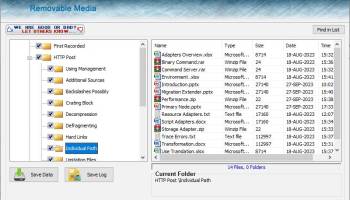 Removable Media Restore Software screenshot