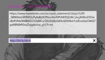 ShortUrls screenshot