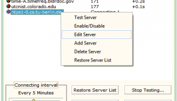 Chronos Atomic Clock Synchronizer screenshot
