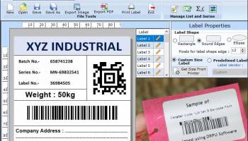 Industrial Barcode Maker Software screenshot