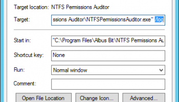 NTFS Permissions Auditor screenshot