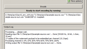 Audio Watermarking Tools 2 (AWT2) screenshot