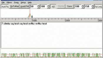 CwGet morse decoder screenshot
