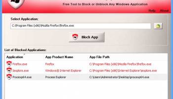 SmartWindowsAppBlocker screenshot