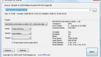 Active@ ISO Burner screenshot
