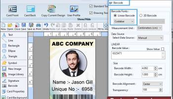 Business ID Cards Maker Software screenshot