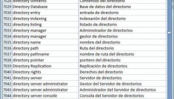 Datapro Dictionary English Spanish screenshot