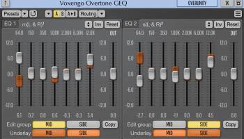 Voxengo Overtone GEQ screenshot