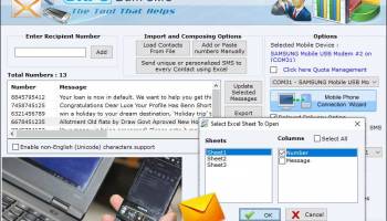 Bulk SMS GSM screenshot