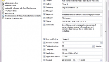 MetadataTouch screenshot
