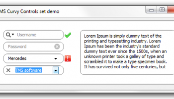 TMS Curvy Controls screenshot