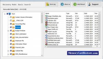 Android Data Restore Software screenshot