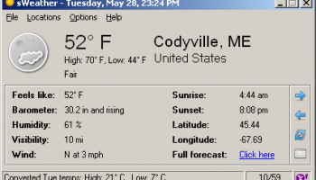 sWeather screenshot
