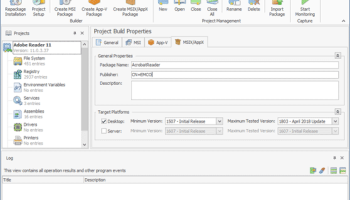 EMCO MSI Package Builder Professional Edition screenshot