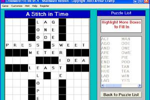 Crossword FillIns screenshot