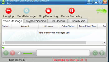 PrettyMay Call Recorder for Skype Basic screenshot