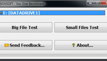 Vov Disk Benchmark screenshot
