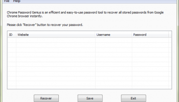 iSunshare Chrome Password Genius screenshot