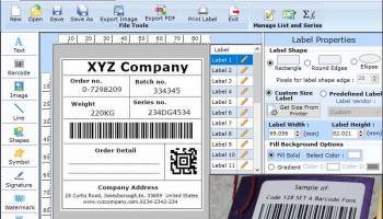 Barcode Label Maker Software screenshot
