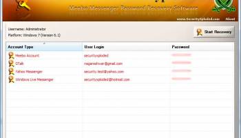 Password Decryptor for Meebo screenshot