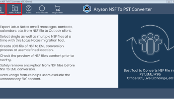 Lotus Notes NSF Converter screenshot