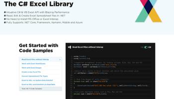 The C# Excel Library screenshot