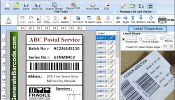 Posting Barcodes Maker screenshot