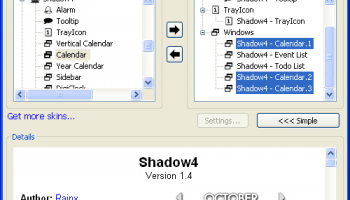 Rainlendar Lite screenshot
