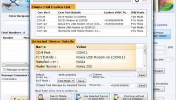 GSM Mobiles Text Messaging Software screenshot