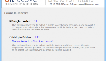 Import .eml to Outlook 2016 screenshot