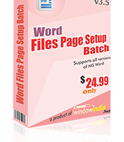 Word File Page Setup Batch screenshot