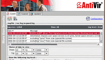 Avira Server Security screenshot