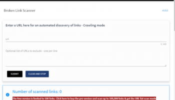 SiteCozy broken link checker for MS WIN screenshot