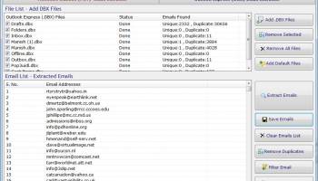 Email Extractor Outlook N Express screenshot