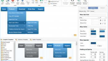 Easy Button & Menu Maker screenshot