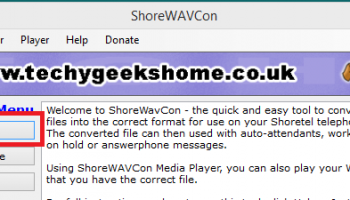 ShoreWAVConv screenshot