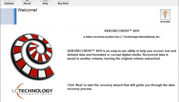 VIDEORECOVERY Standard for Windows screenshot