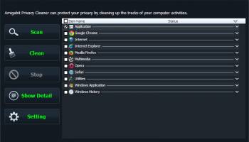 Amigabit Privacy Cleaner screenshot