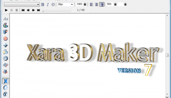 Xara 3D Maker screenshot